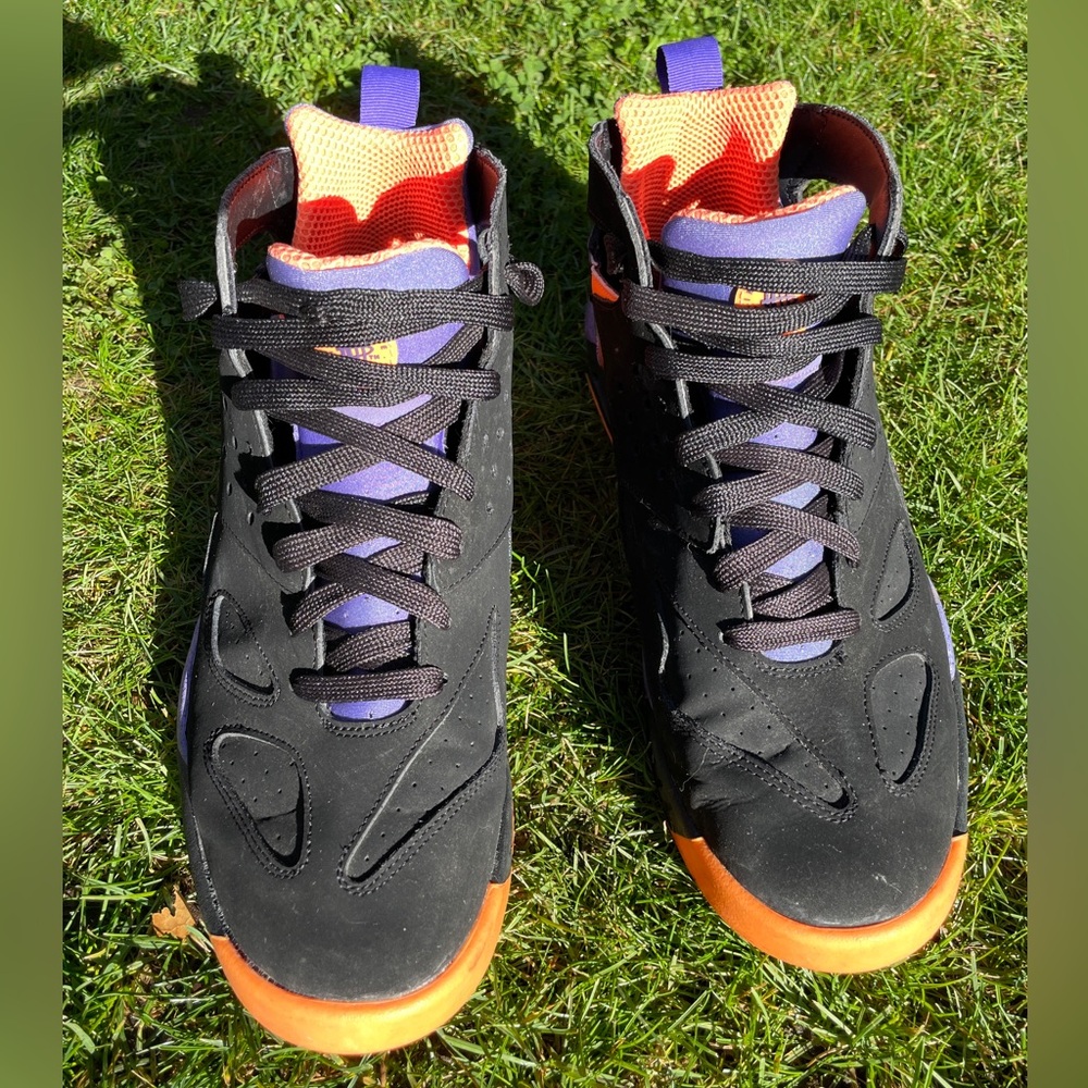 Nike Air Tech Challenge Huarache Black/Purple/Orange US11,5/EU45,5 - Picture 3 of 15